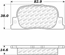 StopTech 305.08350 - 05-10 Scion tC Rear ST Street Select Brake Pads