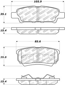 StopTech 305.10370 - Street Select Brake Pads - Front