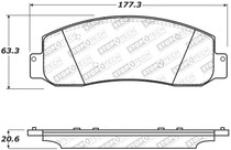 StopTech 305.10690 - Street Select Brake Pads - Rear