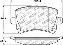 StopTech 305.11080 - Street Select Brake Pads - Rear