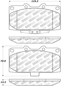 StopTech 305.11820 - Street Select Brake Pads - Front