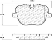 StopTech 305.14270 - 10-13 Land Rover Ranger Rover Supercharged Street Select Rear Brake Pads
