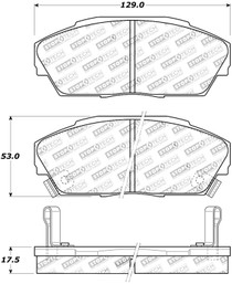 StopTech 308.04090 - Street Touring 90-93 Acura Integra / 90-93 Honda Civic Front Brake Pads