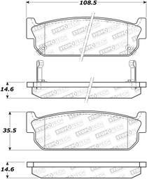 StopTech 308.05881 - Street Brake Pads - Front