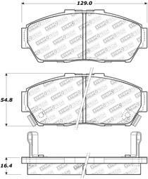 StopTech 308.06170 - Street Touring 93-95 Honda Civic Coupe Front Brake Pads