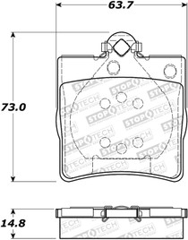 StopTech 308.07790 - Street Brake Pads