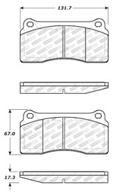 StopTech 308.08100 - Street Touring 88-92 Ferrari F40 / 94-97 F50 Front & Rear Brake Pads