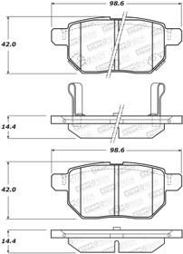 StopTech 308.14230 - Street Brake Pads - Rear