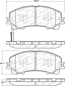 StopTech 308.17360 - Street Brake Pads with Shims and Hardware