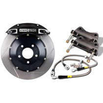 StopTech 83.114.6800.51 - 08-10 Audi S5 Front BBK w/ Black ST-60 Calipers Slotted 380x32mm Rotors Pads Lines