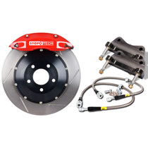 StopTech 83.131.4600.71 - BBK 95-99 BMW M3 (E36) / 98-02 MZ3 Coupe/Roadster Front 4 Piston 332x32 Red Slotted Rotors