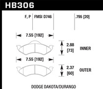 Hawk HB306P.795 - SuperDuty Disc Brake Pad