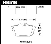 Hawk HB516Z.626 - Performance Ceramic Disc Brake Pad