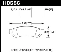 Hawk HB556Y.710 - LTS Street Brake Pads