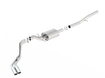 Borla "S-Type" Stainless Steel Cat-Back System w/ Side Exit, 2014+ Chevy Silverado & GMC Sierra (6.2L) - 140576