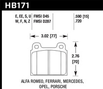 Hawk HB171F.590 - HPS Street Brake Pads