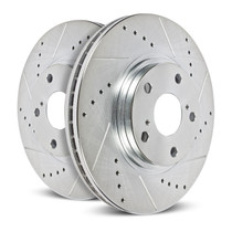 PowerStop EBR1007XPR - Power Stop 09-19 Audi A4 Rear Evolution Drilled & Slotted Rotors - Pair