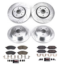 PowerStop K8878 - Power Stop 2014 Infiniti QX70 Front & Rear Z23 Evolution Brake Kit