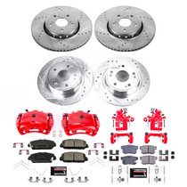 PowerStop KC7283 - Power Stop 2016 Acura ILX Front & Rear Z23 Evolution Kit W/Cals