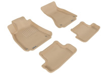 3D MAXpider L1AD02801502 - 2009-2017 Audi A5/S5 Kagu 1st & 2nd Row Floormats - Tan