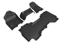 3D MAXpider L1DG03001509 - 2019-2020 Dodge Ram 1500 Quad Cab Kagu 1st & 2nd Row Floormats - Black