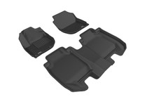 3D MAXpider L1HD08501509 - 2016-2020 Honda Hr-V Kagu 1st & 2nd Row Floormats - Black