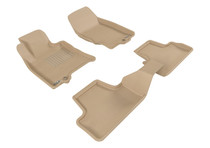 3D MAXpider L1IN00401502 - 2008-2015 Infiniti QX50/EX35 Kagu 1st & 2nd Row Floormats - Tan