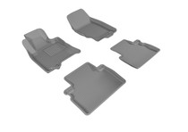 3D MAXpider L1IN01901501 - 2016-2017 Infiniti QX50 Kagu 1st & 2nd Row Floormats - Gray