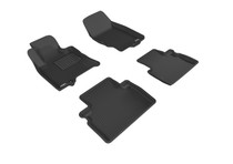 3D MAXpider L1IN01901509 - 2016-2017 Infiniti QX50 Kagu 1st & 2nd Row Floormats - Black