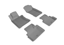 3D MAXpider L1IN02701501 - 2017-2019 Infiniti Q60 Kagu 1st & 2nd Row Floormats - Gray