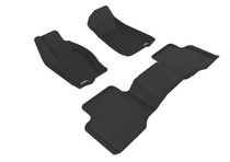 3D MAXpider L1JP00101509 - 2005-2010 Jeep Grand Cherokee Kagu 1st & 2nd Row Floormats - Black