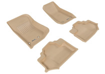 3D MAXpider L1JP01201502 - 2014-2018 Jeep Wrangler JK 2-Door Kagu 1st & 2nd Row Floormats - Tan