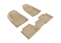 3D MAXpider L1JP01501502 - 2015-2020 Jeep Cherokee Kagu 1st & 2nd Row Floormats - Tan