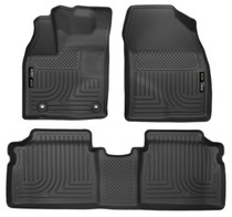 Husky Liners 98931 - 12 Toyota Prius (PlugIn Models ONLY) WeatherBeater Front & 2nd Seat Black Floor Liners