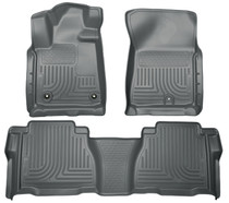 Husky Liners 99592 - 12-13 Toyota Tundra Weatherbeater Grey Front & 2nd Seat Floor Liners