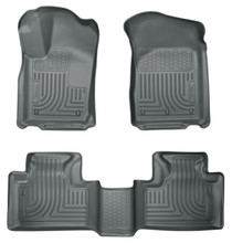 Husky Liners 99052 - 11-13 Dodge Durango / 11-13 Jeep Grand Cherokee WeatherBeater Combo Grey Floor Liners