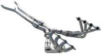 ARH 1 7/8" Long Tube Headers with Off Road X-pipe - 2005-2008 Chevy Corvette (LS2 & LS3 V8) - C6-05178300LSNC