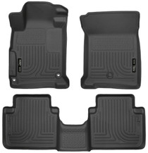 Husky Liners 98481 - 2013 Honda Accord WeatherBeater Black Front & 2nd Seat Floor Liners (4-Door Sedan Only)