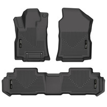 Husky Liners 95871 - 19-23 Subaru Ascent Weatherbeater Black Front & 2nd Seat Floor Liners