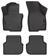 Husky Liners 98831 - 2011 Volkswagen Jetta (Sedan) WeatherBeater Combo Black Floor Liners