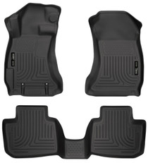 Husky Liners 99801 - Subaru 12-14 Impreza/2015 WRX/STi WeatherBeater Combo Front&2nd Row Black Floor Liners