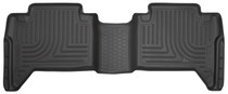 Husky Liners 14951 - 2016 Toyota Tacoma Crew Cab WeatherBeater 2nd Row Black Floor Liners