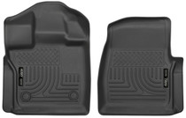 Husky Liners 18351 - 15-23 Ford F-150 Standard Cab Pickup WeatherBeater Front Black Floor Liners