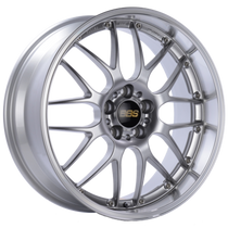 BBS RS961DSPK - RS-GT 19x9.5 5x112 ET32 Diamond Silver Center Diamond Cut Lip Wheel - 82mm PFS Required