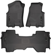 Husky Liners 94011 - 19 Dodge Ram 1500 Quad Cab Weatherbeater Black Front & 2nd Seat Floor Liners