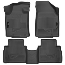 Husky Liners 99621 - 2016 Nissan Maxima WeatherBeater Front and Second Row Black Floor Liners