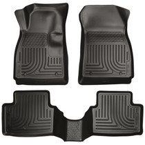 Husky Liners 98291 - 12-14 Chevrolet Sonic Weatherbeater Black Front & 2nd Seat Floor Liners