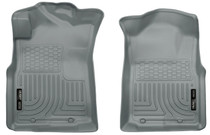 Husky Liners 13942 - 05-15 Toyota Tacoma Crew/Extended/Standard Cab WeatherBeater Front Grey Floor Liners
