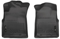 Husky Liners 13941 - 05-15 Toyota Tacoma Crew/Extended/Standard Cab WeatherBeater Front Black Floor Liners