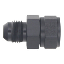 Deatschwerks 6-02-0735-B - 6AN Male Flare to Fuel Pump Outlet Barb Adapter - Anodized Matte Black